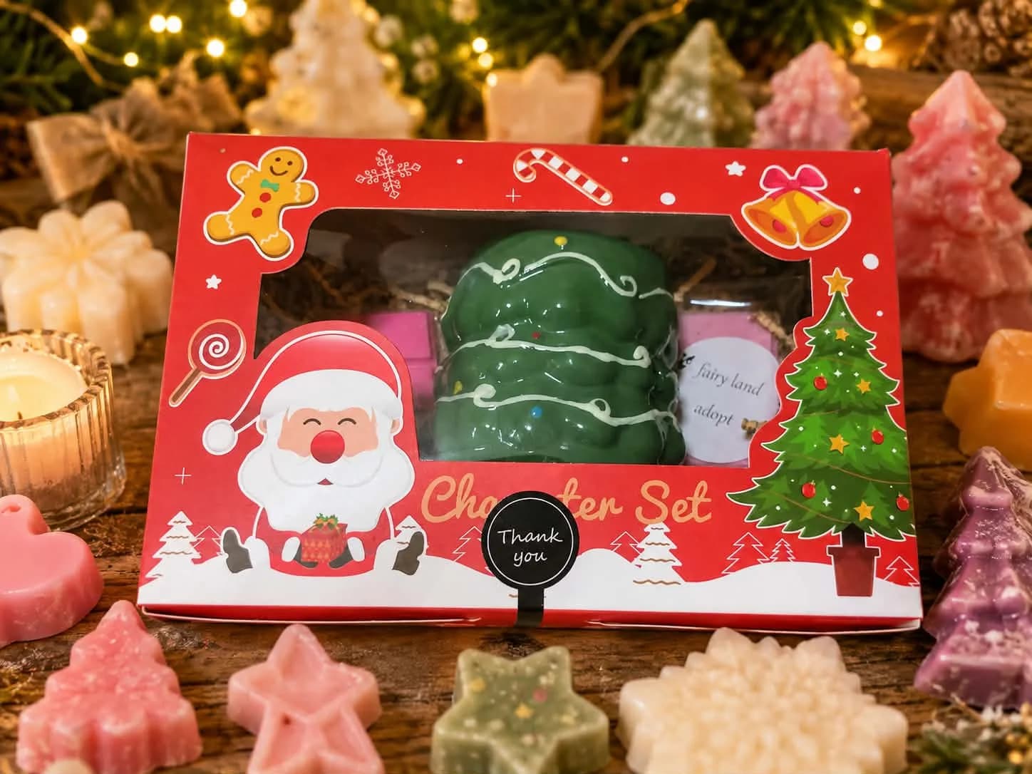 coffret noël bruleur sapin de noël 2 tablette fondants parfumées