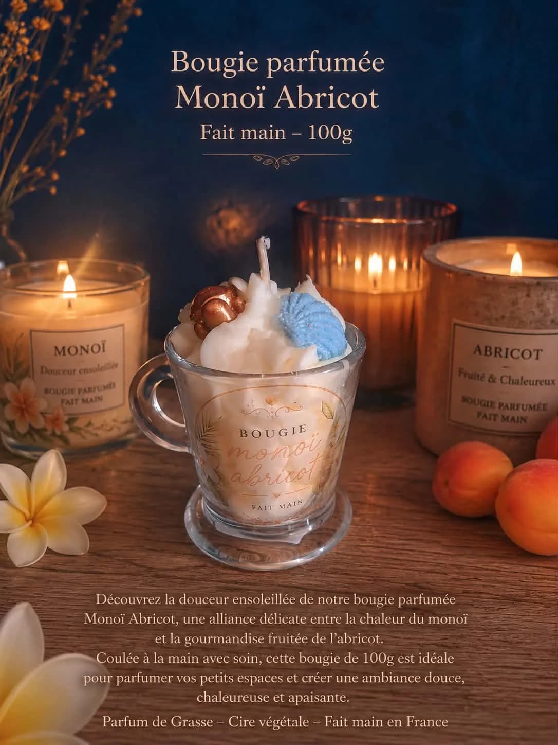 BOUGIE Monoï Abricot — photo 1