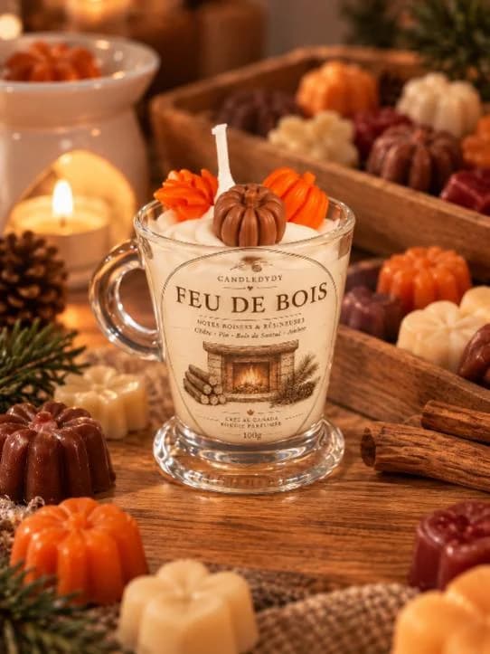 bougie senteur feu de bois — photo 1
